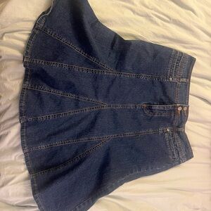 Elegant A-Line Denim Skirt